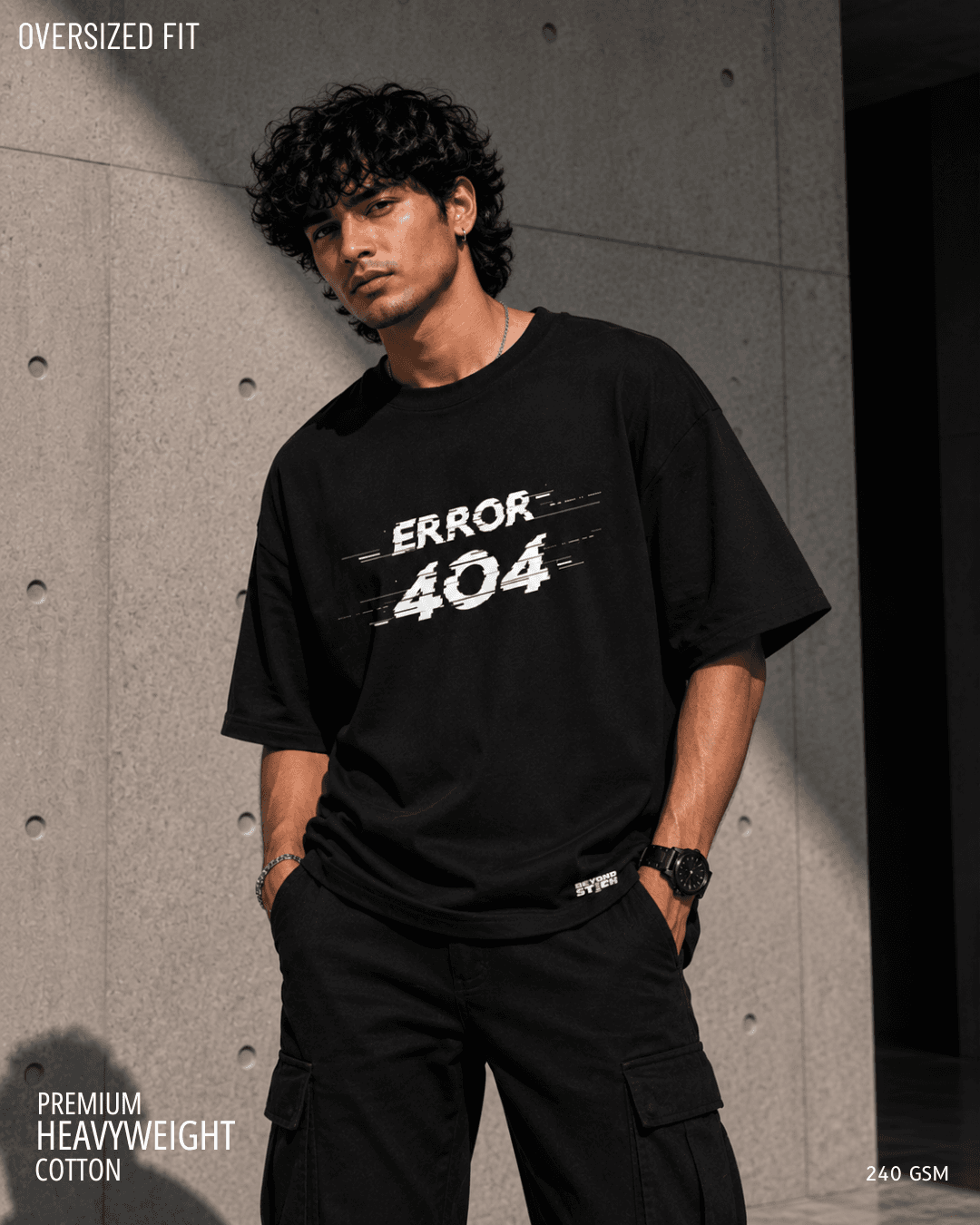 ERROR 404 GAMER OVERSIZED TEE - View 1