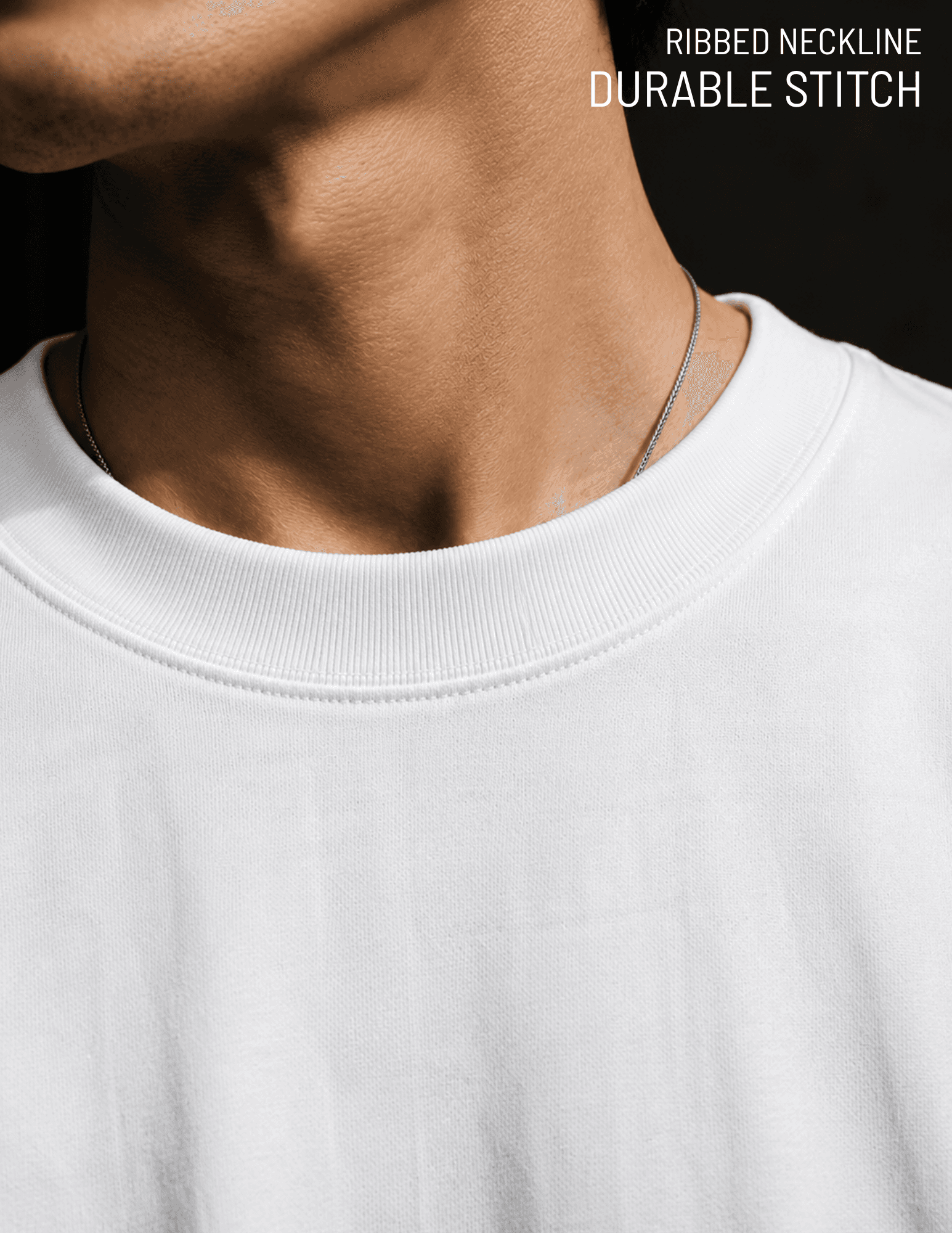 UNZIP WHITE OVERSIZED TEE - View 3