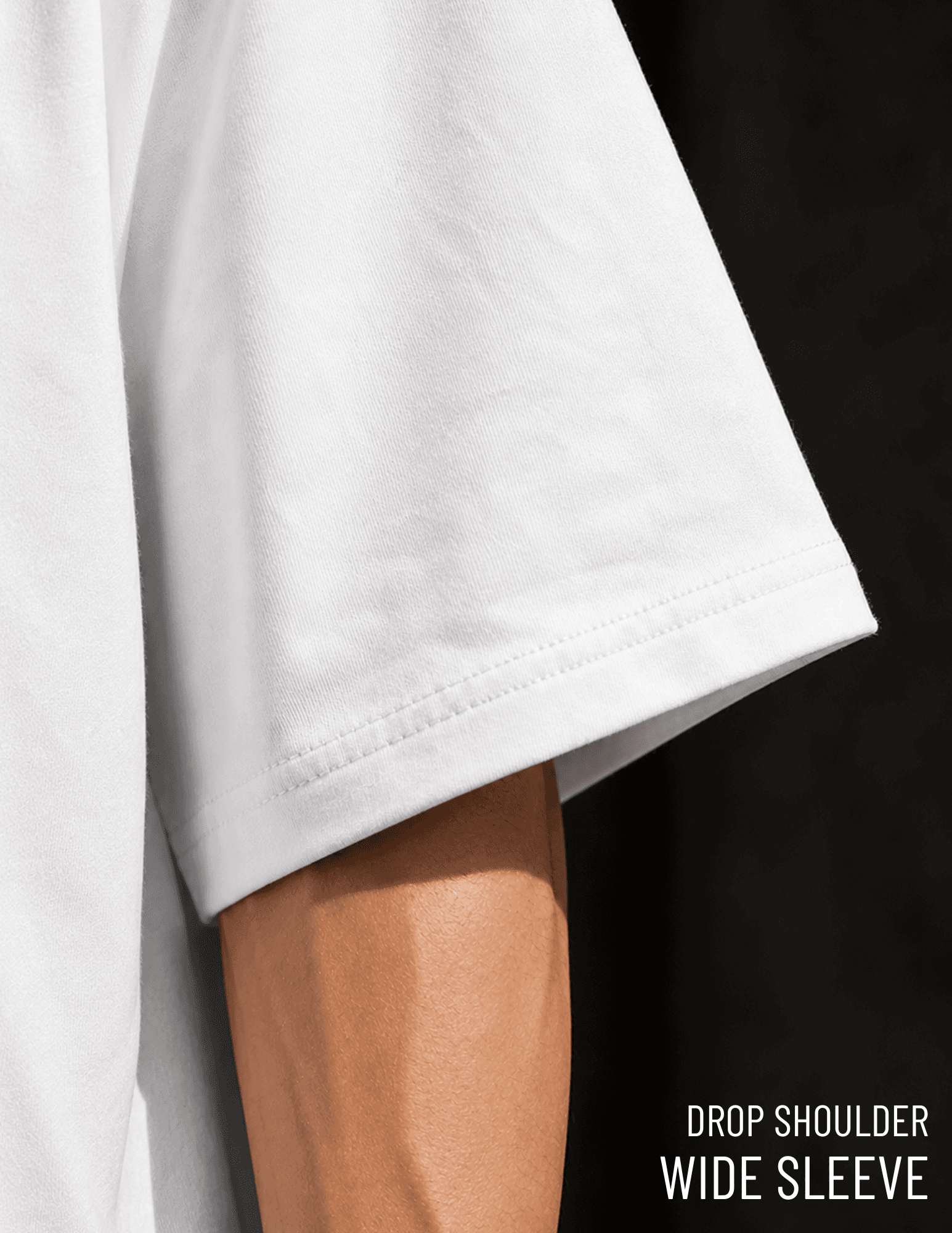 UNZIP WHITE OVERSIZED TEE - View 4